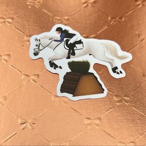 Jumper Equestrian Horse Girl Horse Boy Cowboy CowGirl Single Waterproof Sticker